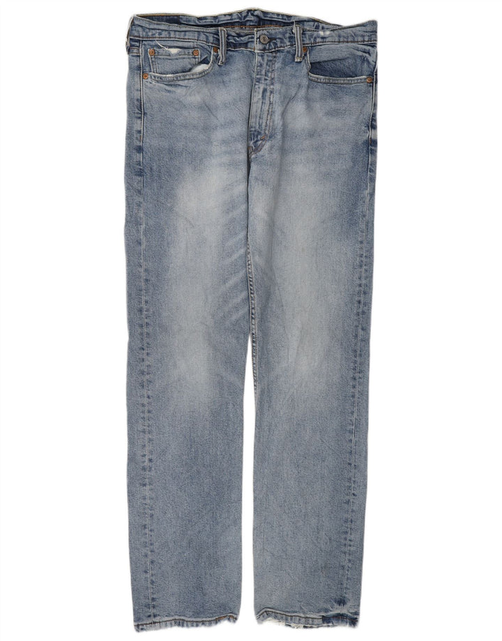 Levi's Uomo 513 Slim Jeans dritti W34 L32 Cotone Blu