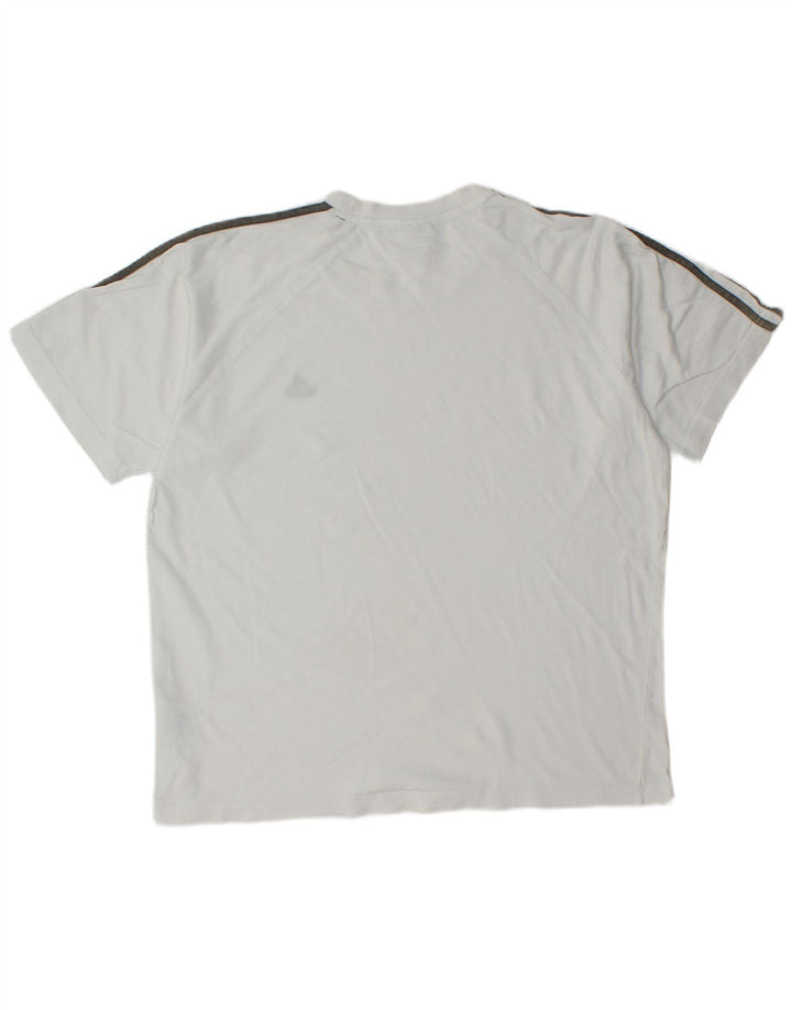 T-shirt da uomo ADIDAS Top grande in cotone bianco