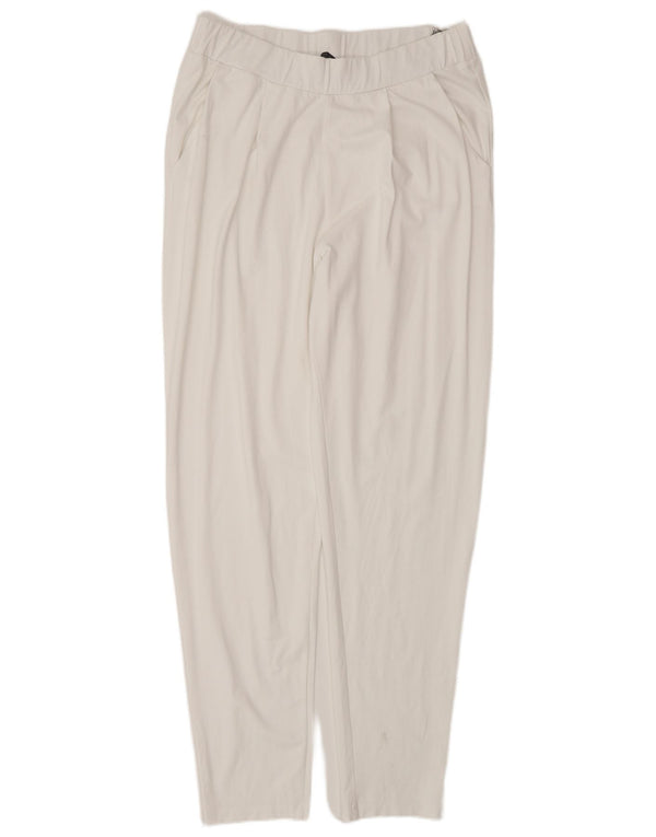 Pantaloni chino affusolati da donna Marks & Spencer UK 12 medi W30 L30 bianchi