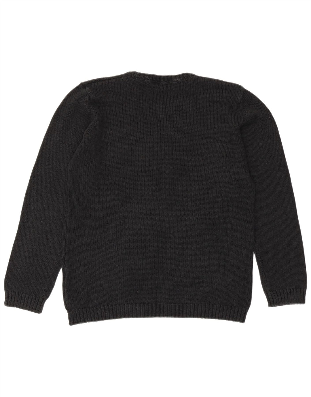Maglione maglione girocollo oversize da donna Marks & Spencer UK 10 piccolo nero