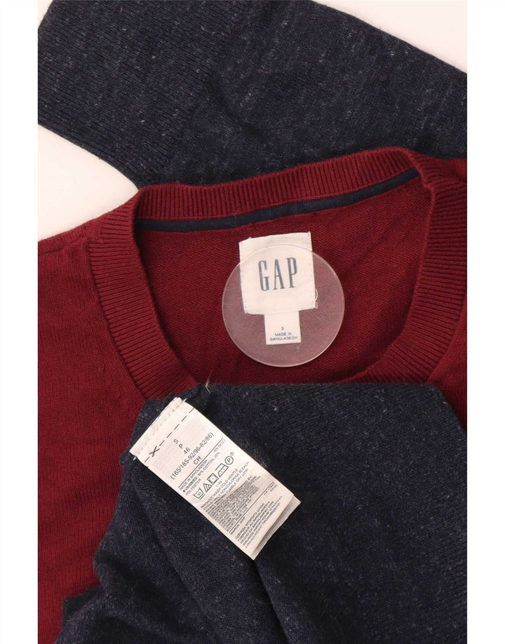 Maglione maglione girocollo da uomo Gap piccolo in cotone color block multicolore