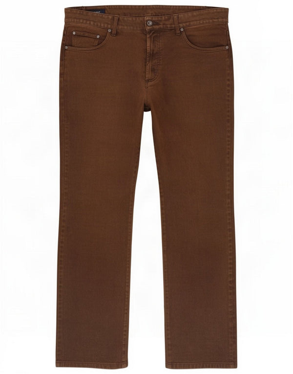 Gant Pantaloni casual da uomo Jason Regular Fit W36 L34 in cotone marrone Classico