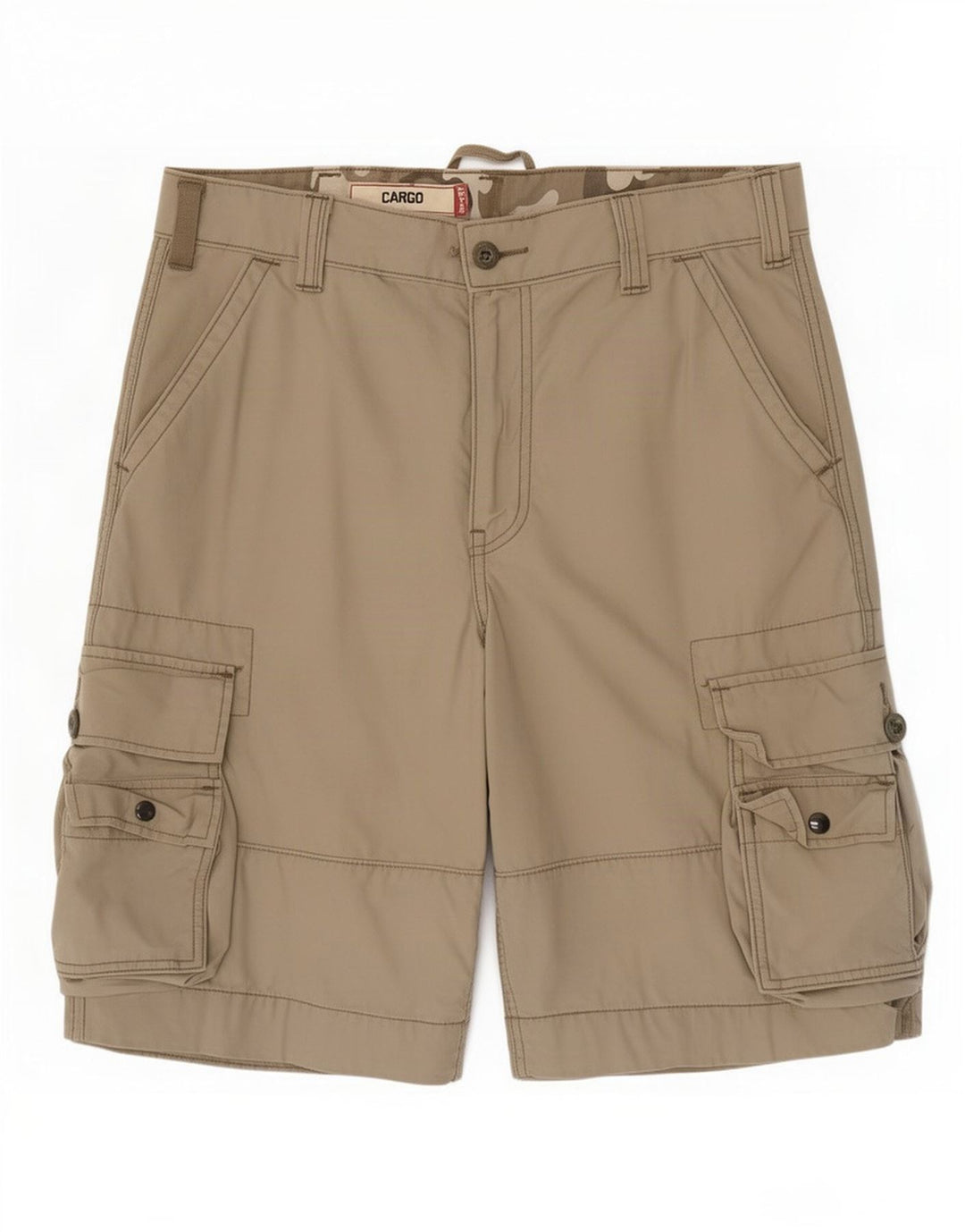 Pantaloncini cargo da uomo Levi's medi W32 in cotone kaki