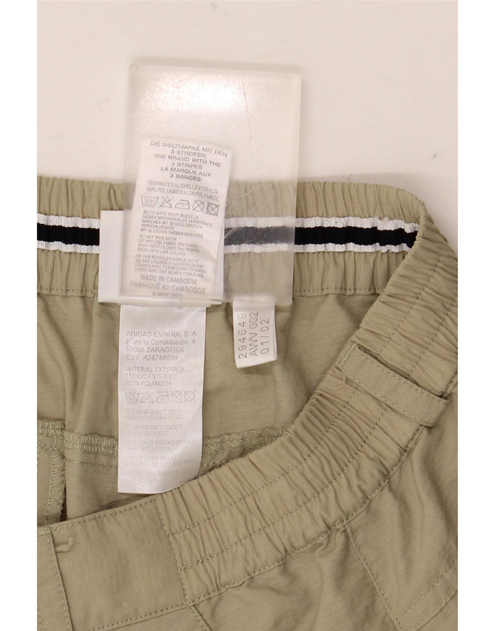 Pantaloncini chino da uomo Adidas W36 Large Beige in poliammide