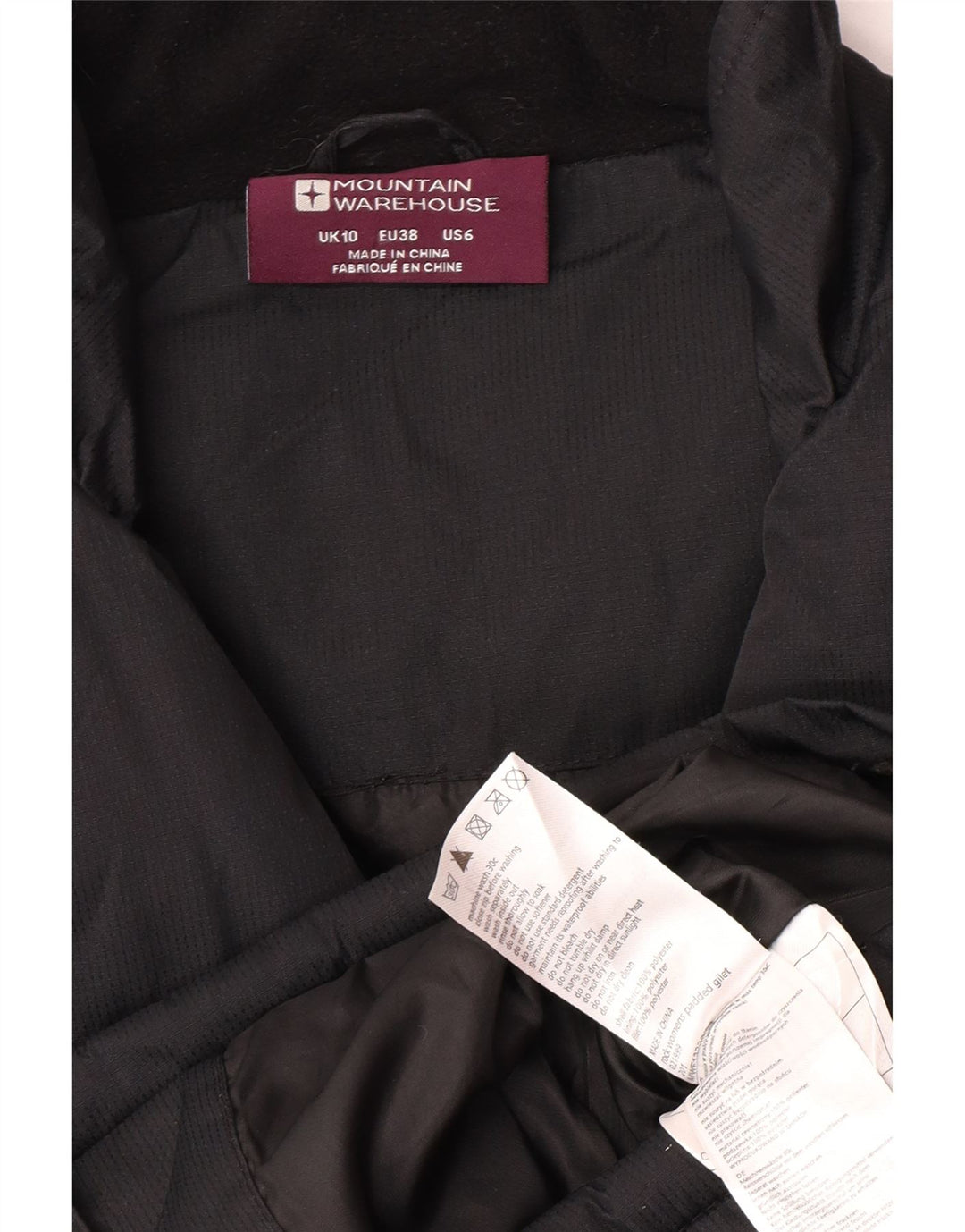 Gilet imbottito oversize da donna Mountain Warehouse UK 10 piccolo nero