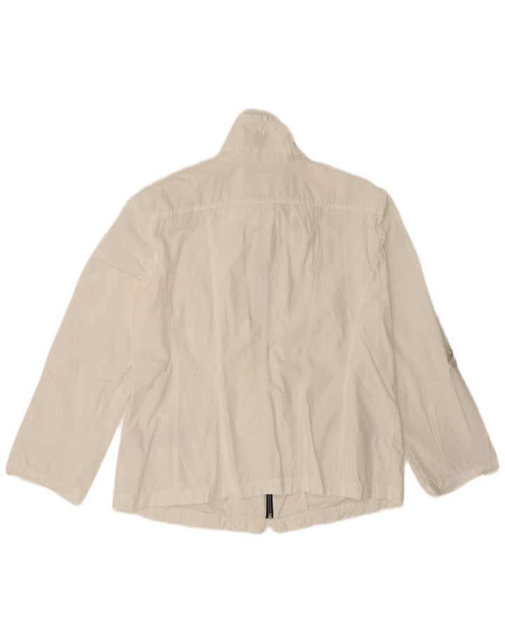 Giacca antipioggia da donna Canda EU 48 2XL Poliestere bianco
