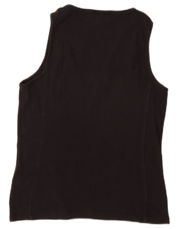 Canotta Champion da donna Heritage Fit UK 14 grande cotone nero