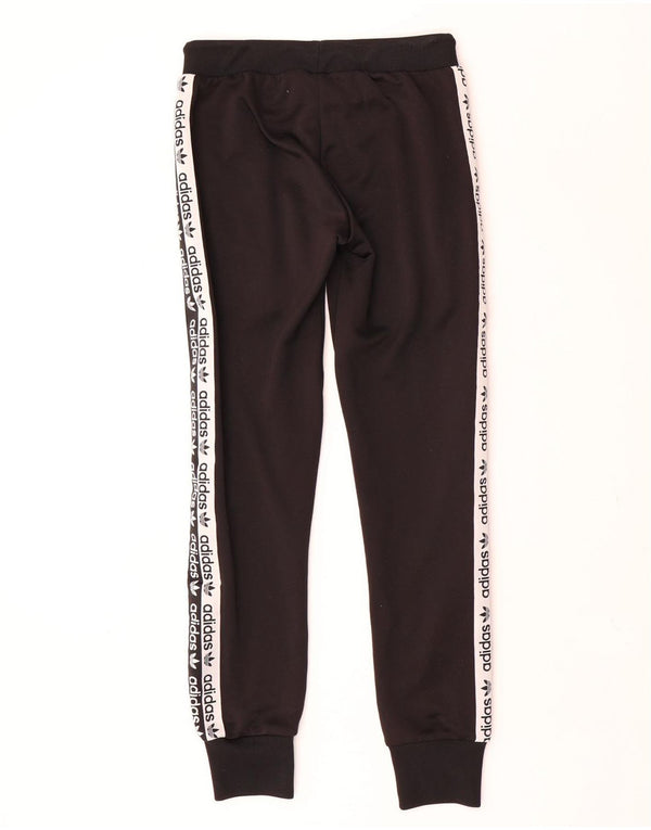 Pantaloni da tuta con grafica Adidas da donna Joggers UK 10 Small Nero
