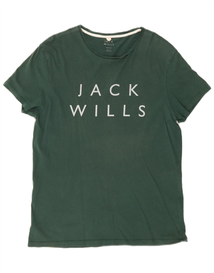 T-shirt grafica da uomo Jack Wills Top in cotone verde medio