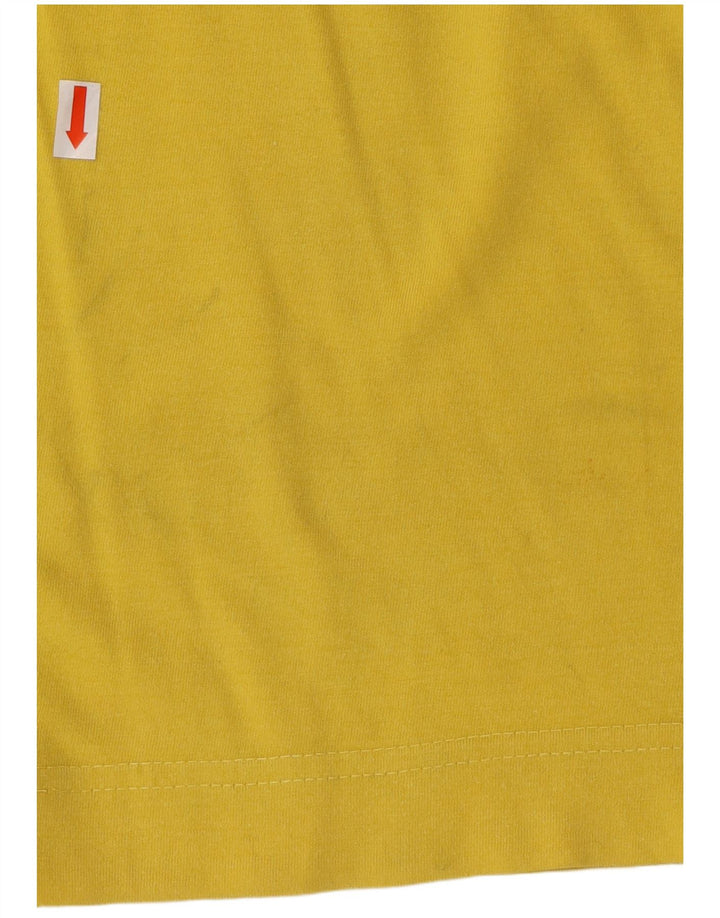 PUMA Mens Graphic T-Shirt Top Medium Yellow