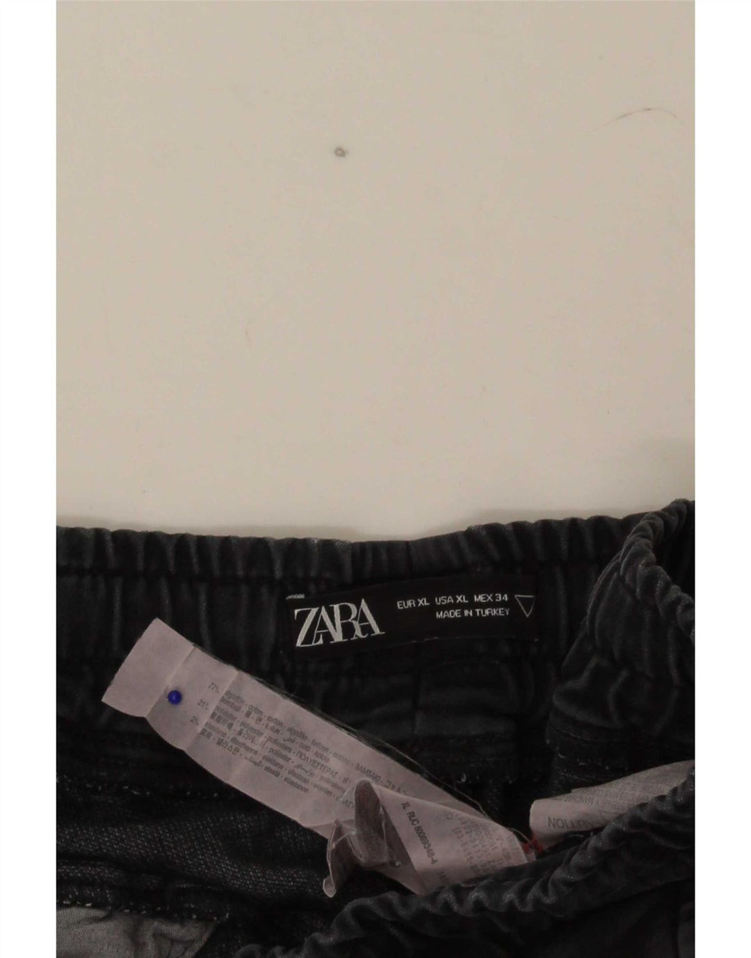 Pantaloncini chino da uomo Zara XL W34 in cotone grigio
