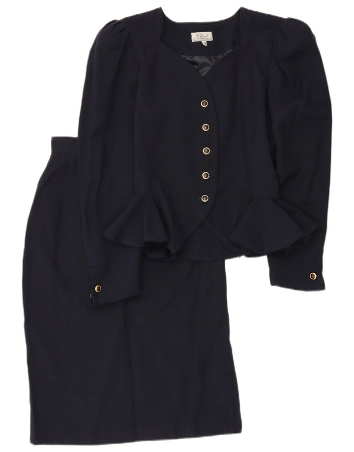 Set gonna da donna in 2 pezzi a 5 bottoni Class IT 42 medio W26 blu navy