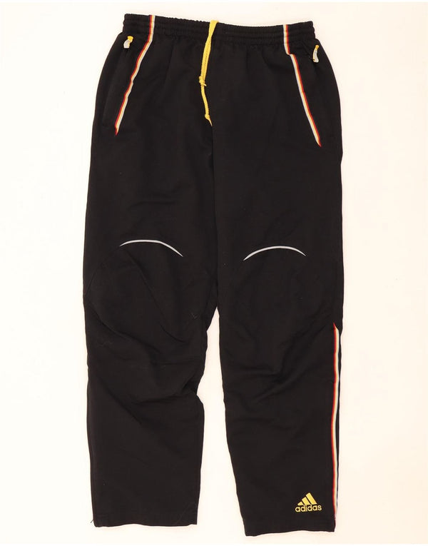 Pantaloni da tuta da uomo ADIDAS UK 42/44 Large W36 L30 poliestere nero