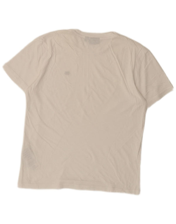 T-shirt da uomo Napapijri Top Small in cotone bianco