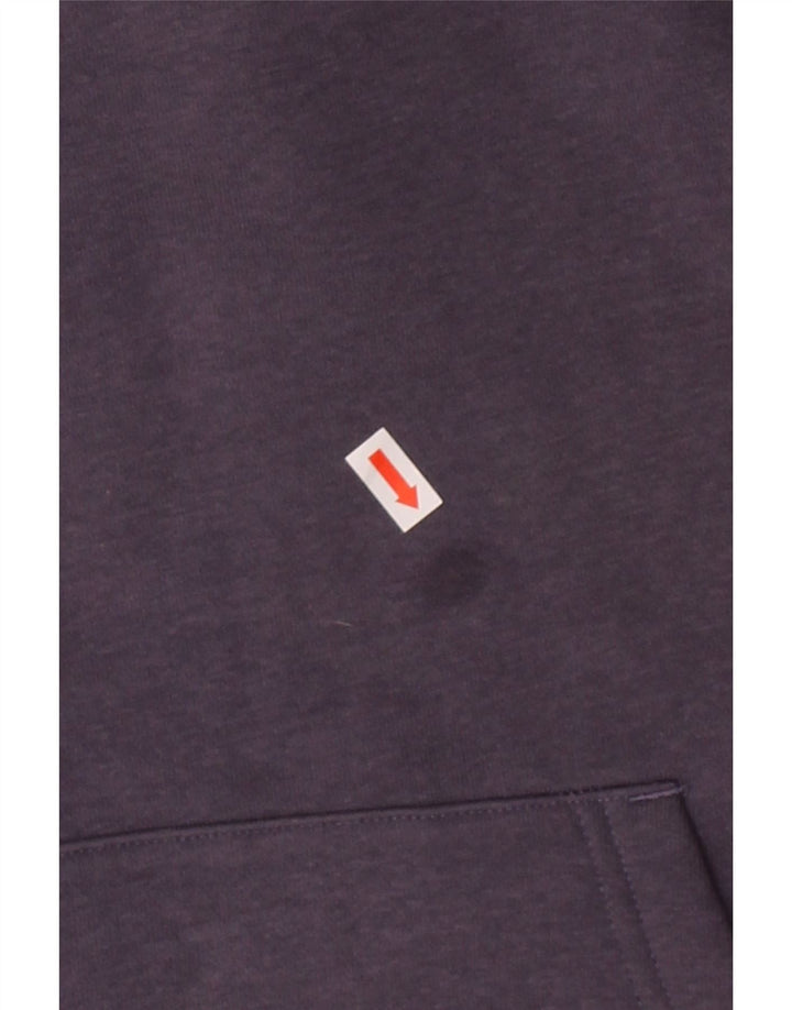 FILA Mens Hoodie Jumper Medium Purple Cotton