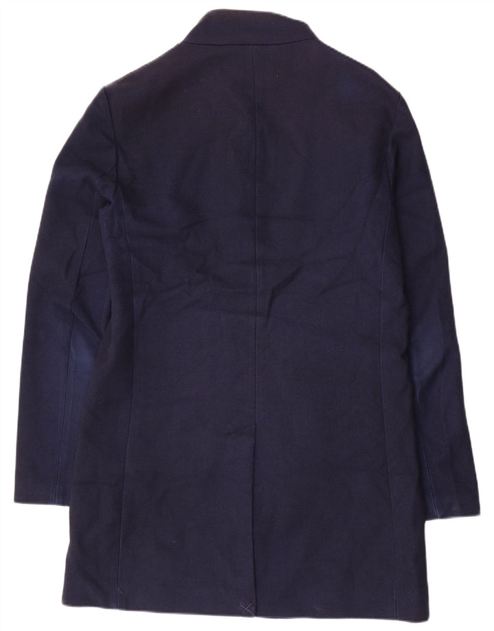 Cappotto da uomo ZARA UK 40 grande in poliestere blu navy