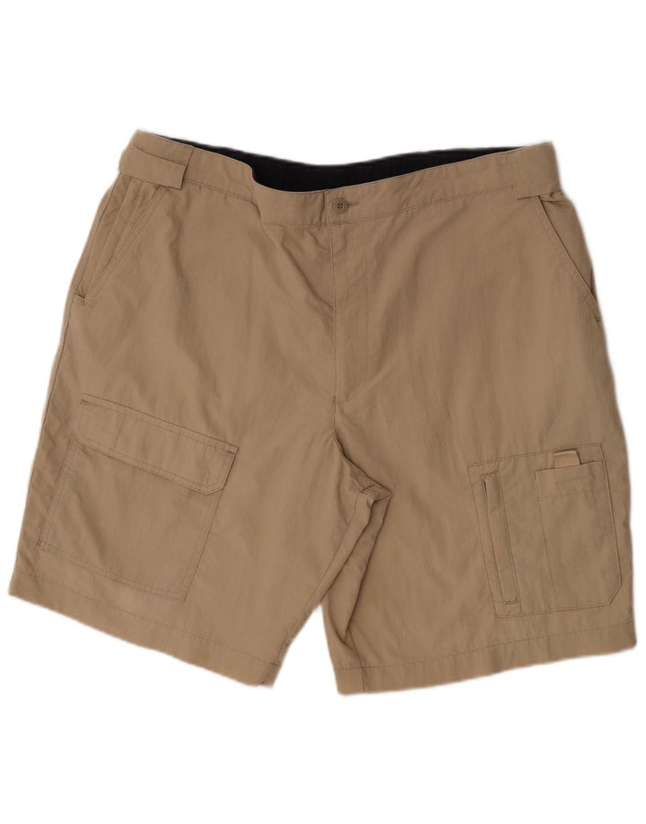 Pantaloncini cargo da uomo Marks & Spencer W38 XL in cotone beige
