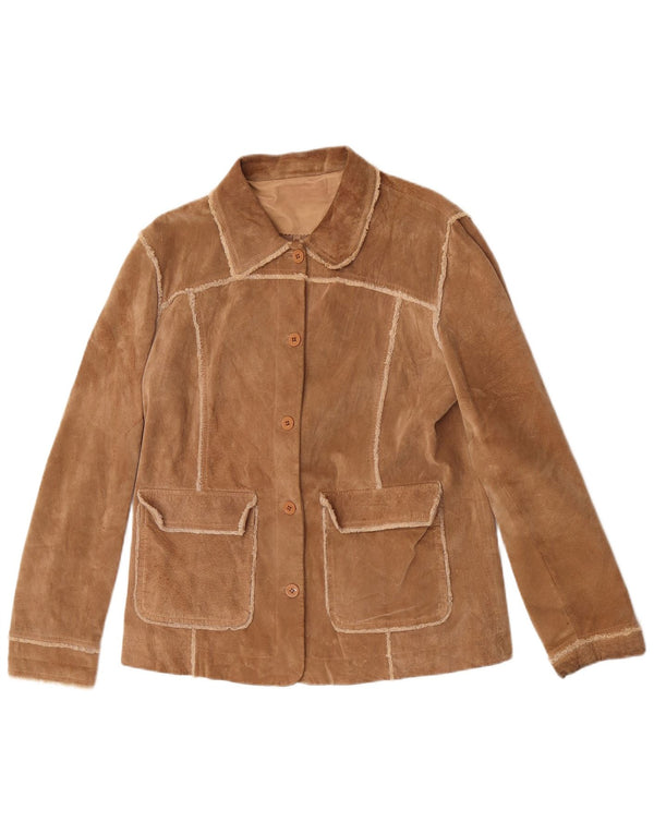 Giacca Donna Scamosciata Conbipel IT 46 Large Pelle Marrone