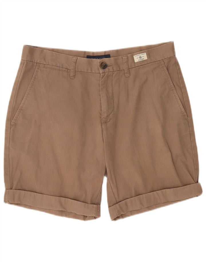 Pantaloncini chino da uomo Tommy Hilfiger W32 cotone beige medio