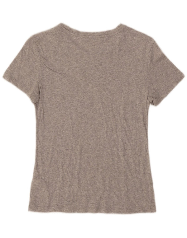 Maglietta grafica da donna Calvin Klein Jeans Top UK 10 Small Grey Flecked