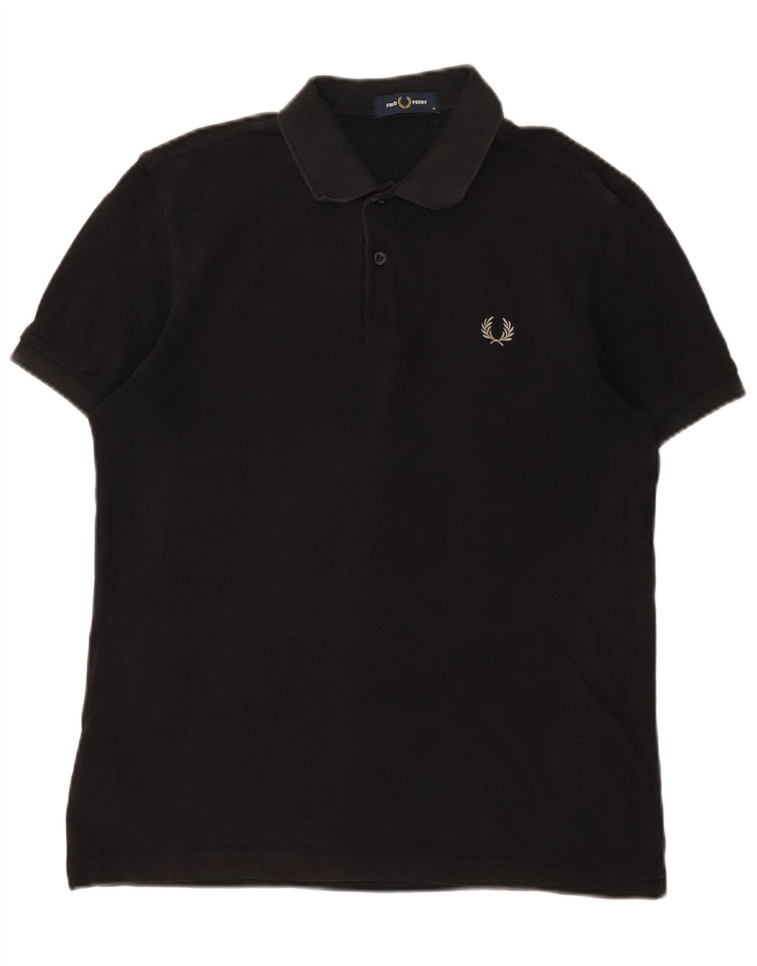 Polo da uomo Fred Perry in cotone nero medio