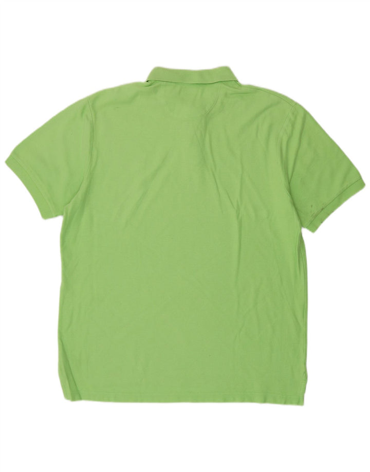 CHAPS Mens Grant Fit Polo Shirt Large Green Cotton
