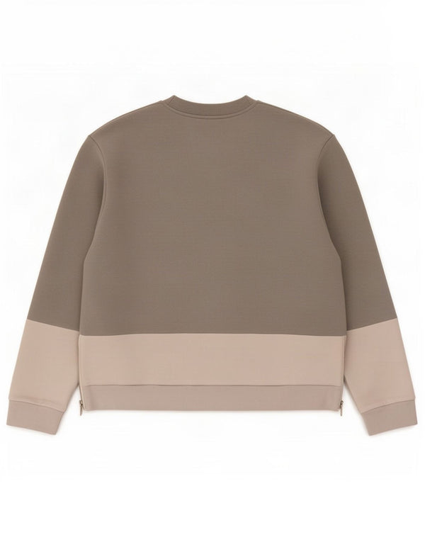 Cos Mens Felpa Jumper XL Grigio Colorblock Cotone