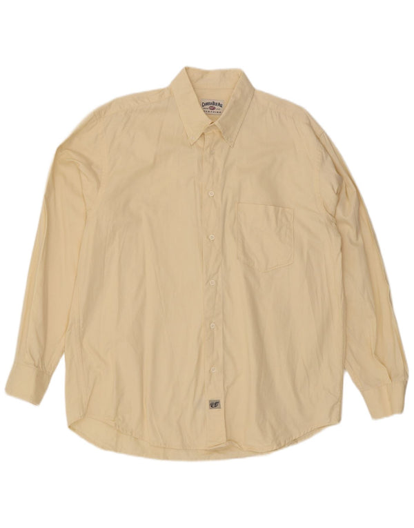 Camicia da uomo Carrera XL in cotone giallo