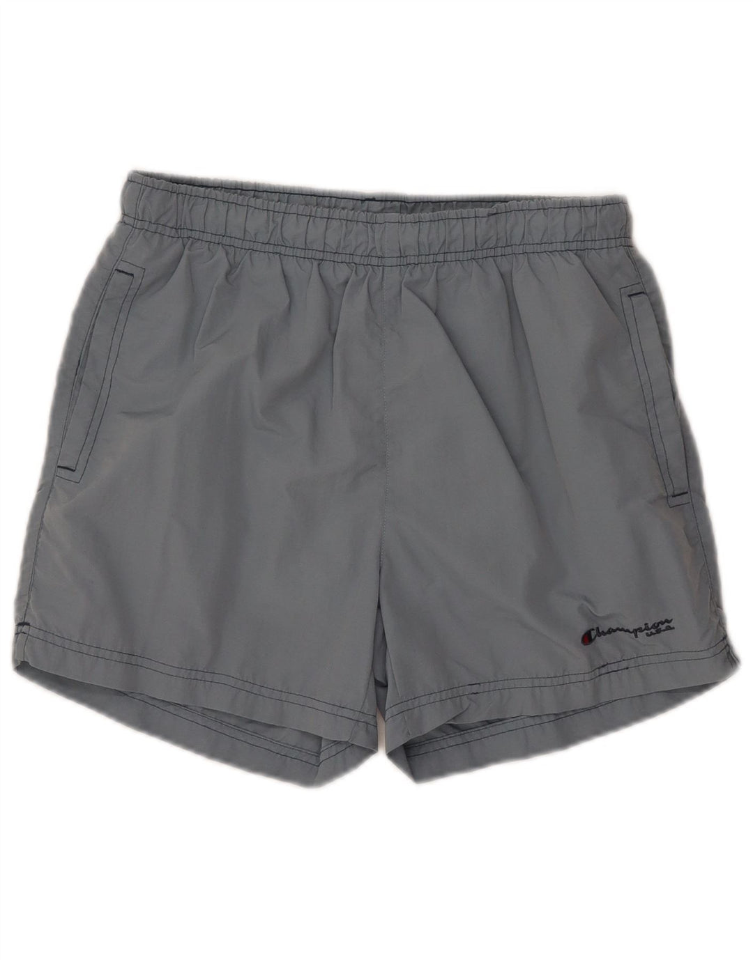 Pantaloncini da bagno da uomo Champion in poliestere blu medio