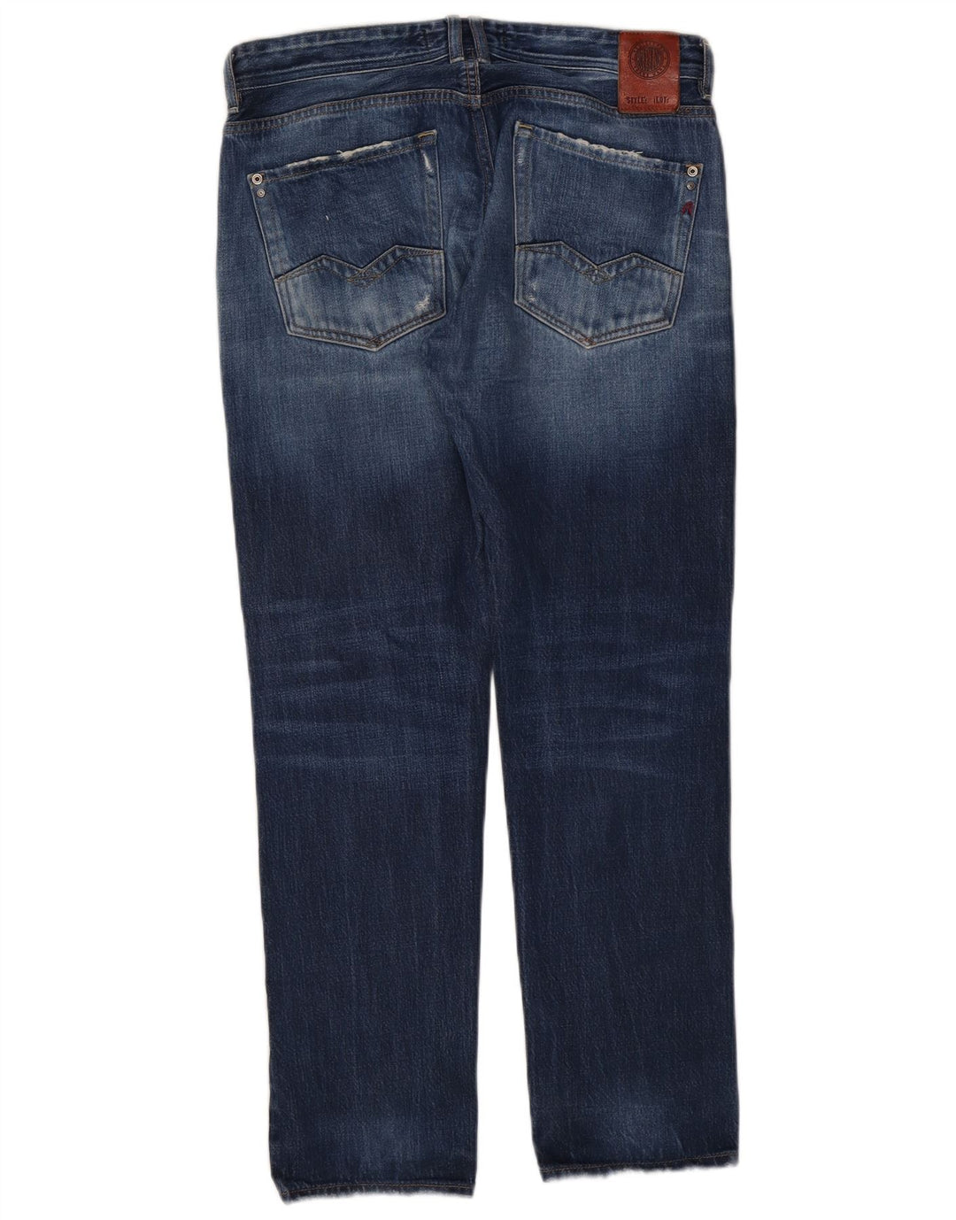 Replay Jeans dritti da uomo Rob W32 L30 in cotone blu