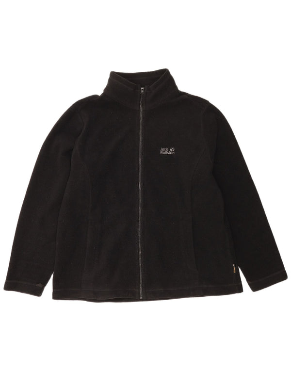 Giacca in pile foderata da uomo Jack Wolfskin UK 40 grande poliestere nero