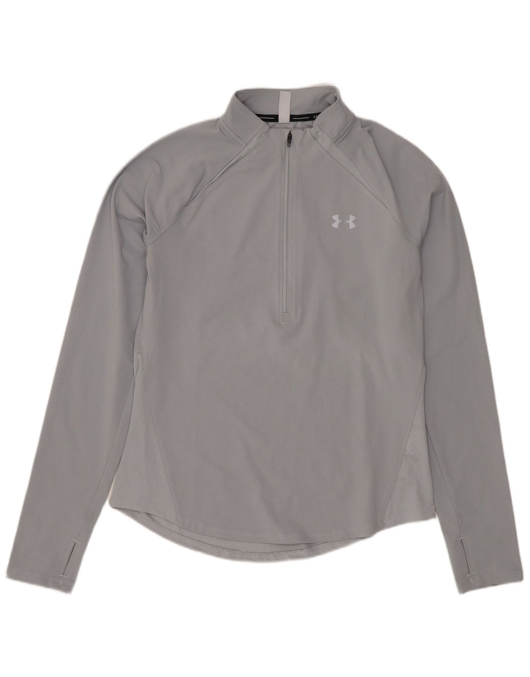 Maglia da ginnastica da donna UNDER ARMOUR Heat Gear Pullover UK 10 piccola grigia