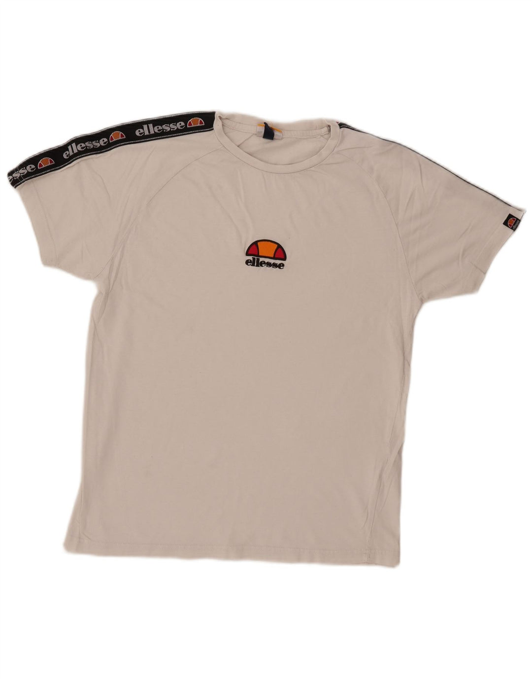 T-shirt grafica da uomo ELLESSE Top XS in cotone bianco