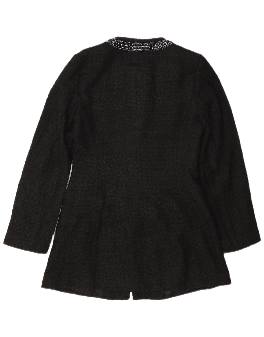 Cappotto Zara da donna UK 12 medio nero poliestere