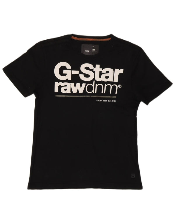 T-shirt grafica da donna G-Star Top UK 18 XL cotone nero