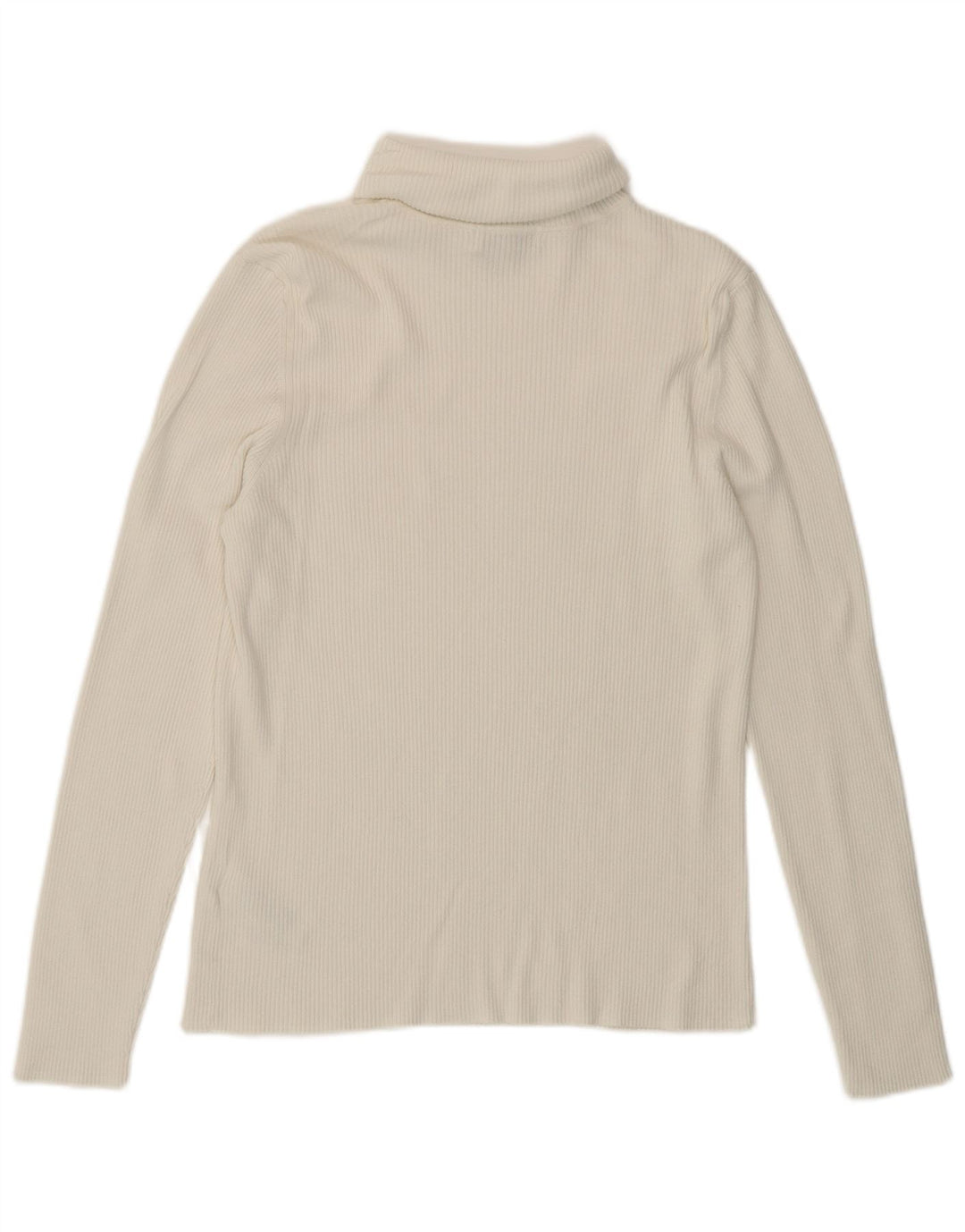 Marks & Spencer Top da donna a maniche lunghe UK 14 Viscosa bianca media
