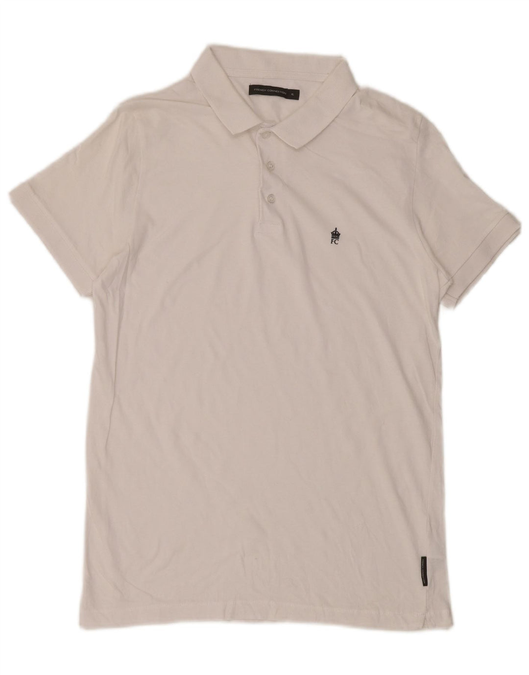 Polo da uomo French Connection XL in cotone bianco