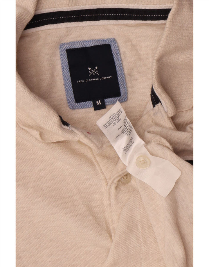 Crew Clothing Polo da uomo in cotone screziato beige medio