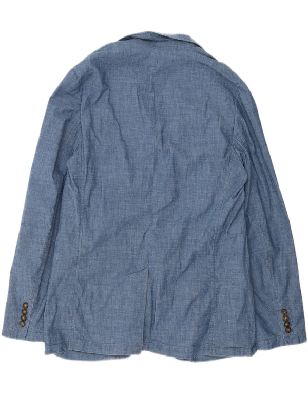 Giacca blazer da uomo a 2 bottoni Gap UK 40 grande cotone blu