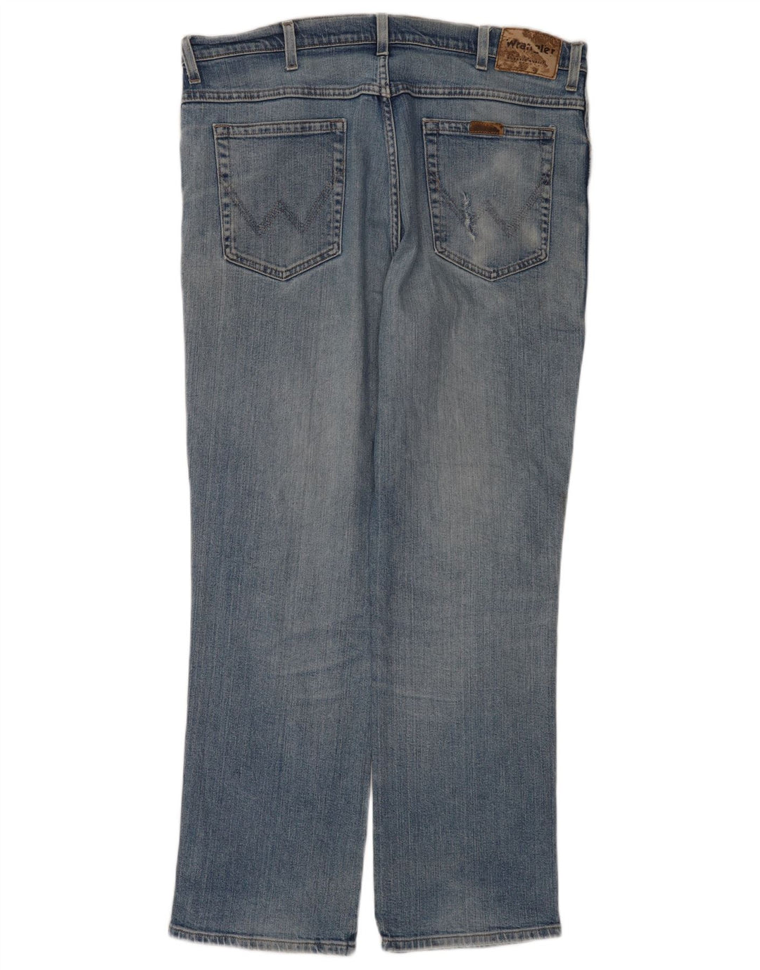 Jeans dritti da uomo Wrangler vestibilità regolare W38 L32 cotone blu