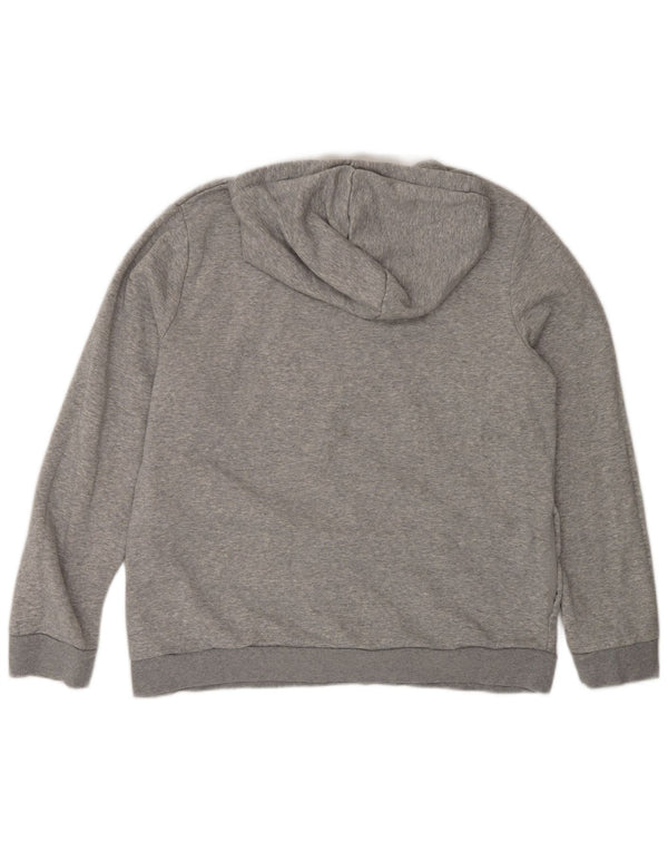 Felpa con cappuccio grafica da donna Adidas UK 20/22 XL grigio cotone sportivo