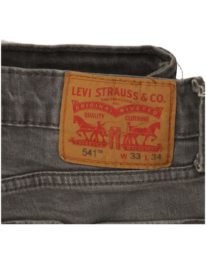 Levi's Uomo 541 Jeans affusolati W33 L31 Cotone grigio