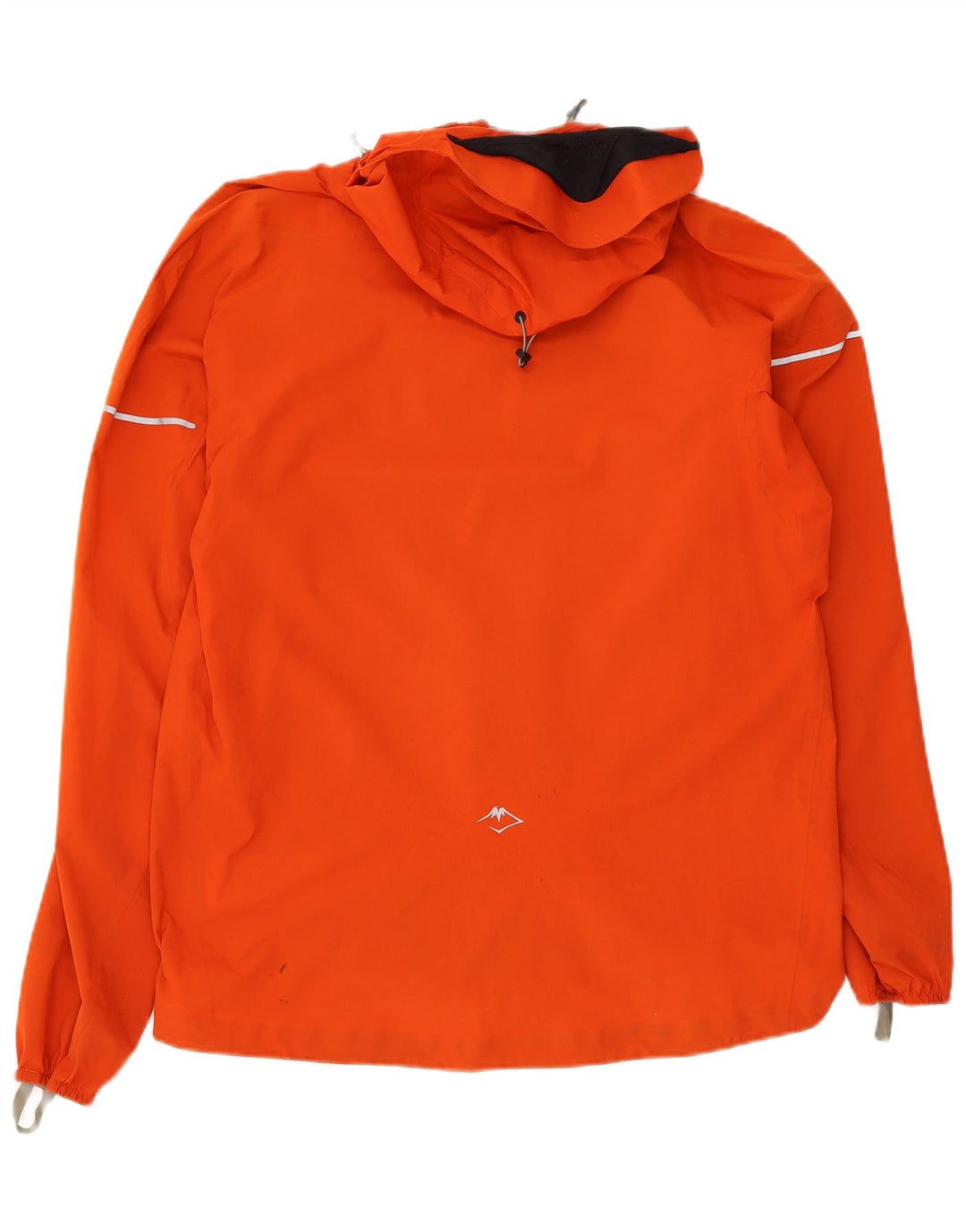 Giacca antipioggia con cappuccio da uomo Asics UK 38 nylon arancione medio