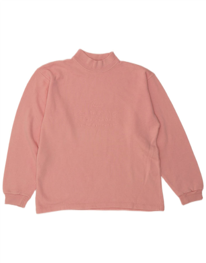 GYMNASIUM Felpa con grafica oversize da donna UK 16 Large Rosa