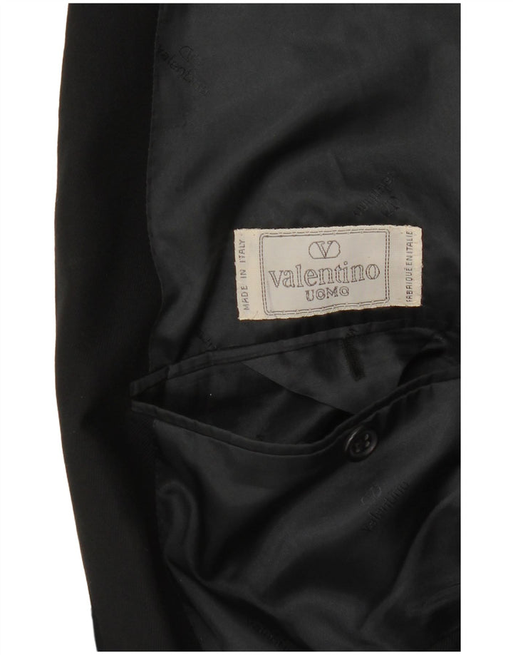 Giacca blazer da uomo a 2 bottoni Valentino UK 38 media nera