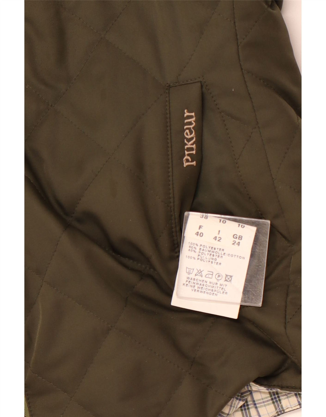 Gilet trapuntato reversibile da donna PIKEUR IT 42 medio poliestere kaki