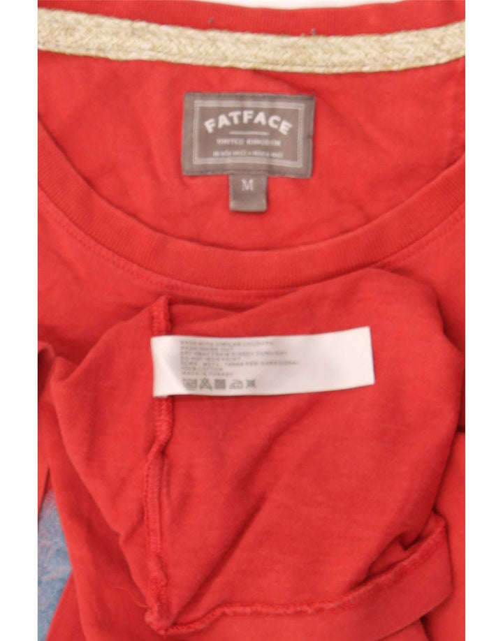 T-shirt grafica da uomo Fat Face Top in cotone rosso medio