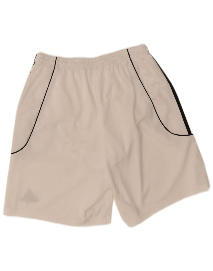 Pantaloncini sportivi Adidas Climalite da uomo grandi in poliestere bianco