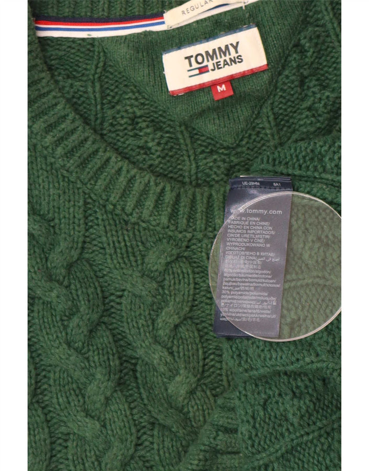 Maglione maglione girocollo da uomo vestibilità regolare Tommy Hilfiger verde medio