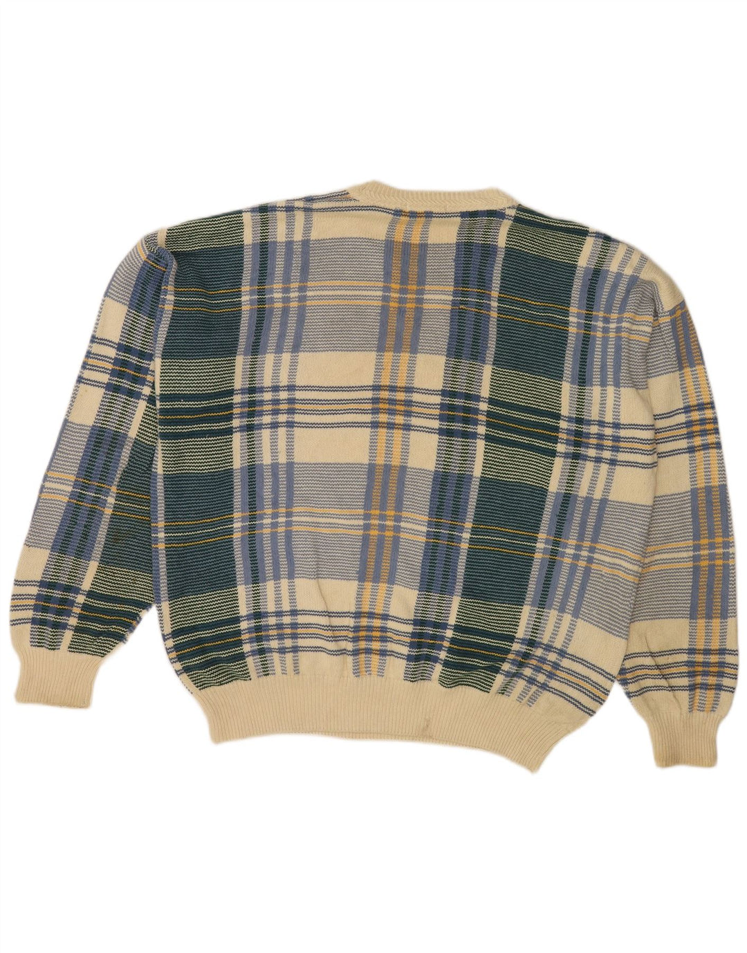 Maglione da uomo Nautica, vestibilità ampia, girocollo, a quadri grandi, multicolore